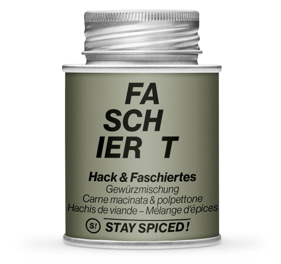 Hackfleisch & Faschiertes Gewürz - Geschlossene graue Gewürzdose von STAY SPICED