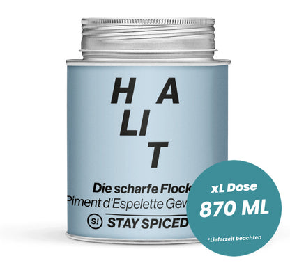 Halit Piment d'Espelette in der grossen XL-Dose (870ml) von STAY SPICED!