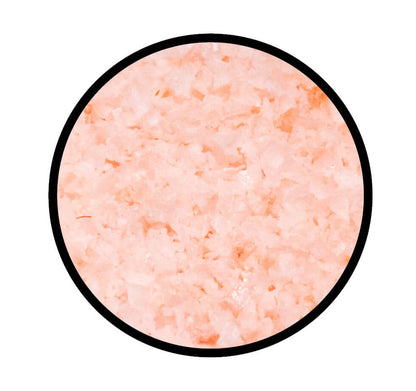 Himalayasalz Flocken Rosa - Detaillierte Nahaufnahme der Textur / Struktur