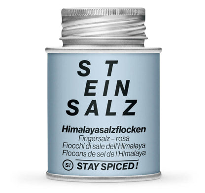 Himalayasalz Flocken Rosa - Geschlossene hellblaue Gewürzdose von STAY SPICED