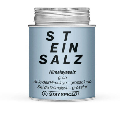 Himalayasalz grob - Geschlossene hellblaue Gewürzdose von STAY SPICED