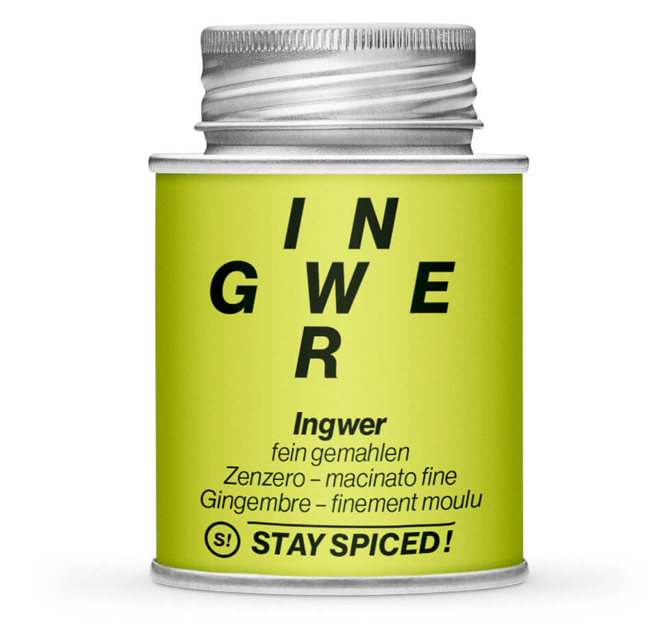 Hellgrüne Gewürzdose mit Ingwer gemahlen von STAY SPICED! bei Chefkoch-Gewürze