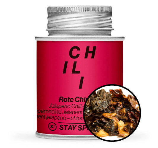Jalapeno Chili rot Chipotled geschrotet - Rot Gewürzdose von STAY SPICED ! bei Chefkoch-Gewürze