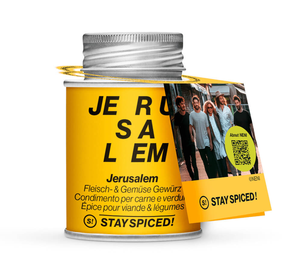 Jerusalem, Fleisch- & Gemüse-Gewürz - Gelbe Gewürzdose der NENI-Linie von STAY SPICED !