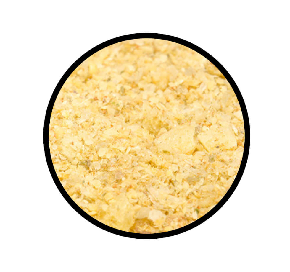 Knoblauchbutter Gewürz - Detaillierte Nahaufnahme der Textur / Struktur