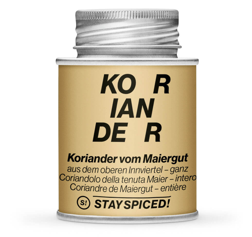 Koriander ganz - Hellbraunne Gewürzdose von STAY SPICED! bei Chefkoch-Gewürze