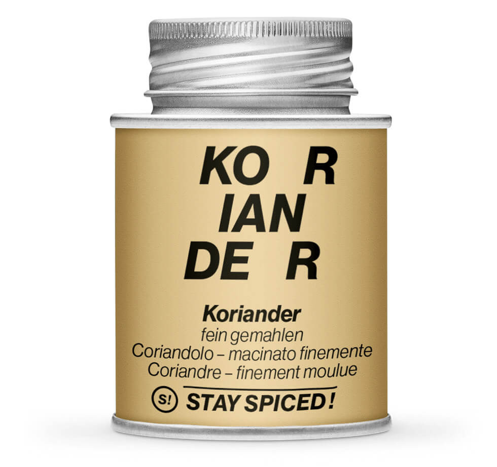 Koriander gemahlen - hellbraune Gewürzdose von STAY SPICED! bei Chefkoch-Gewürze