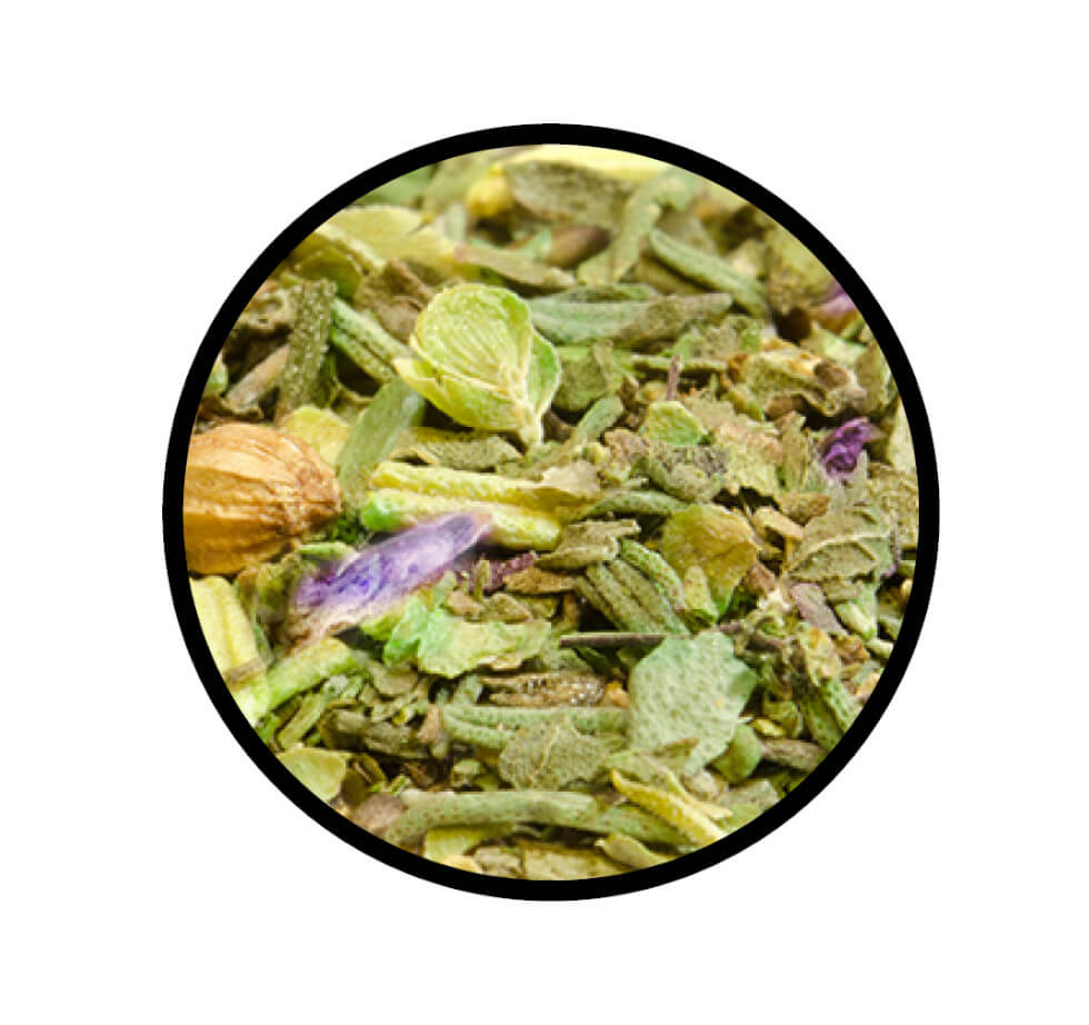 Kräuter Herbes de Provence - Detaillierte Nahaufnahme der Textur / Struktur