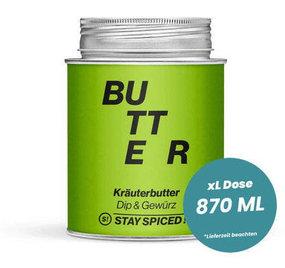 Kräuterbutter Gewürz in der grossen XL-Dose (870ml) von STAY SPICED!