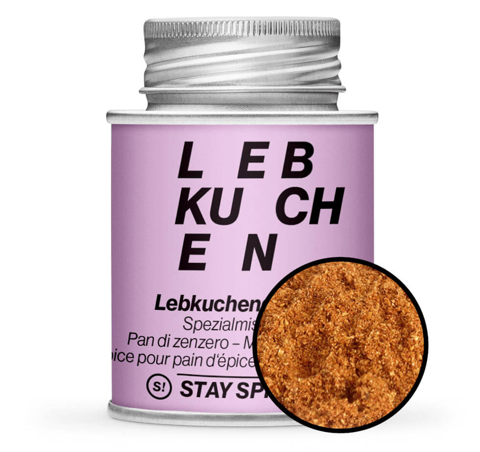 Lebkuchengewürz SPICE-spezial - Pinke Gewürzdose mit kleiner runder Gewürz-Vorschau von STAY SPICED! bei Chefkoch-Gewürze