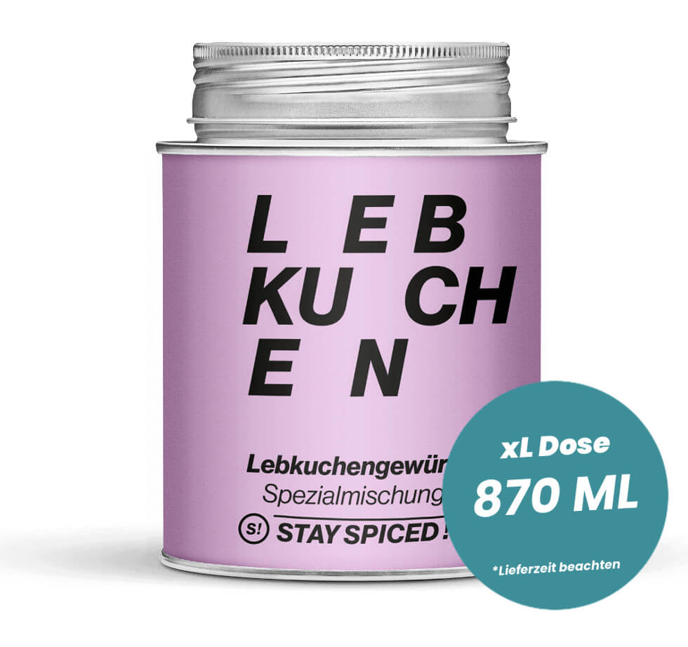 Lebkuchengewürz SPICE-spezial in der grossen XL-Dose (870ml) von STAY SPICED!