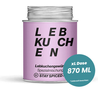 Lebkuchengewürz SPICE-spezial in der grossen XL-Dose (870ml) von STAY SPICED!