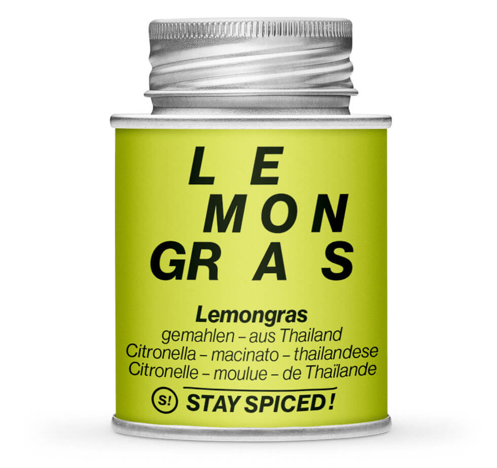 Lemongras gemahlen - Hellgrüne Gewürzdose von STAY SPICED! bei Chefkoch-Gewürze