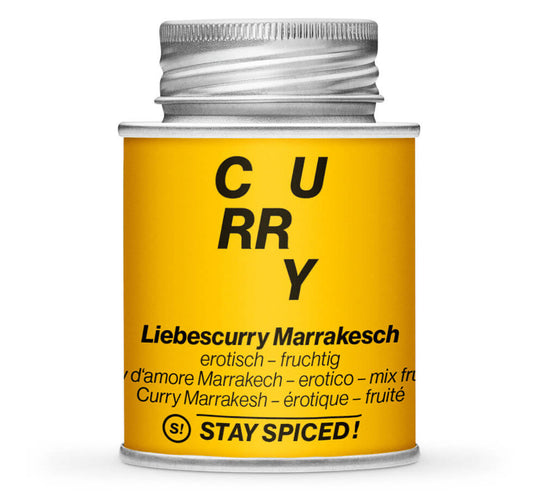 Liebescurry Marrakesch - Geschlossene Gelb Gewürzdose von STAY SPICED