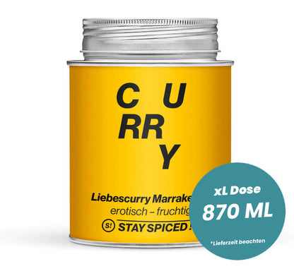 Liebescurry Marrakesch in der grossen XL-Dose (870ml) von STAY SPICED