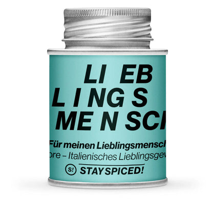 Lieblingsmensch Amore - Geschlossene Hellblau Gewürzdose von STAY SPICED