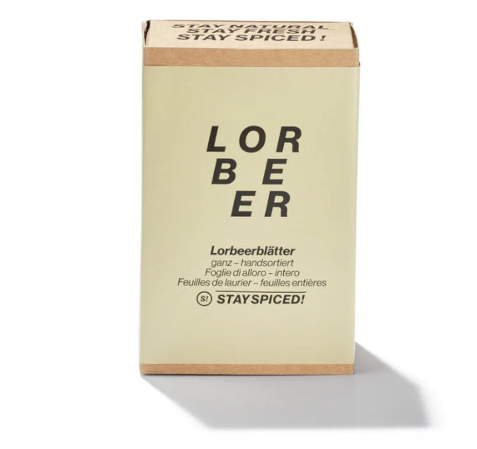 Lorbeerblätter ganz - Hellbraune Kartonbox von STAY SPICED! bei Chefkoch-Gewürze
