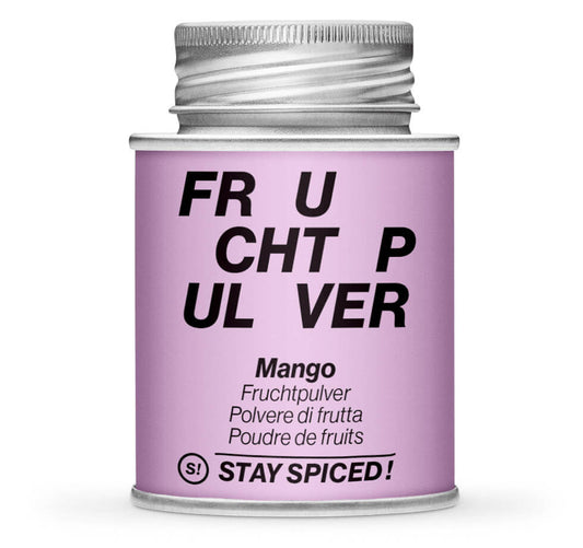 Mango Fruchtpulver - Geschlossene lila Gewürzdose von STAY SPICED