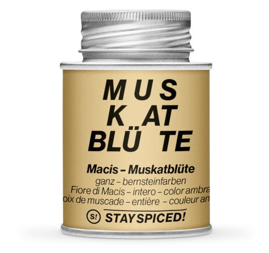 Muskatblüte ganz - Hellbraune Gewürzdose von STAY SPICED! bei Chefkoch-Gewürze