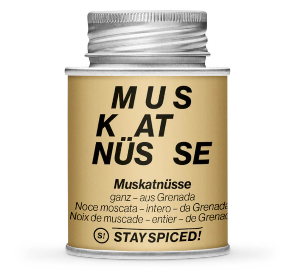 Muskatnüsse hell ganz - Hellbraune Gewürzdose von STAY SPICED! bei Chefkoch-Gewürze