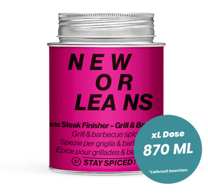 New Orleans Steak Finisher in der grossen XL-Dose (870ml) von STAY SPICED!