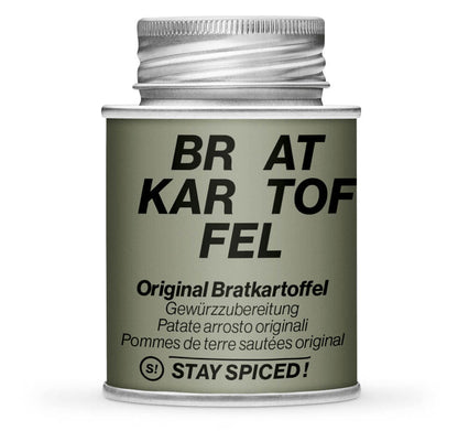 Original Salzburger Bratkartoffel-Gewürzzubereitung - Geschlossene grüne Gewürzdose von STAY SPICED
