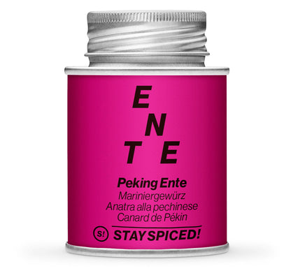 Peking Ente Gewürzmischung - Geschlossene pinke Gewürzdose von STAY SPICED