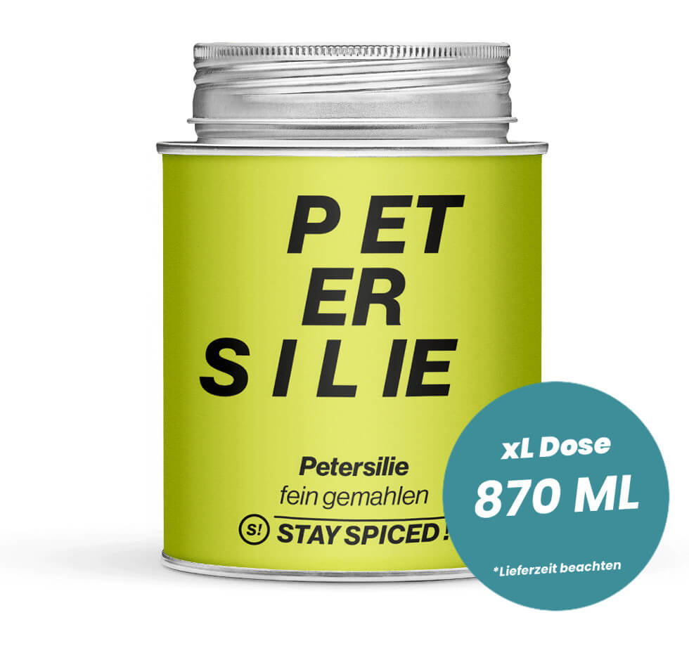 Petersilie gerebelt - original Thüringer in der grossen XL-Dose (870ml) von STAY SPICED!