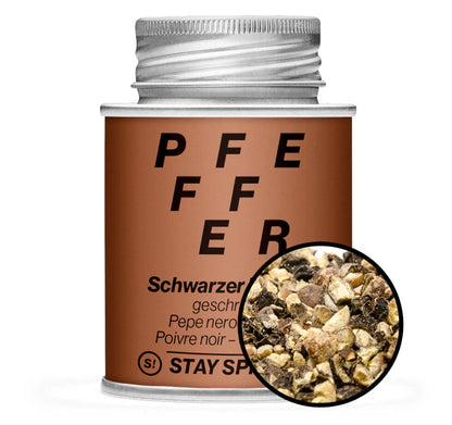 Schwarzer Pfeffer geschrotet - Braun Gewürzdose von STAY SPICED ! bei Chefkoch-Gewürze