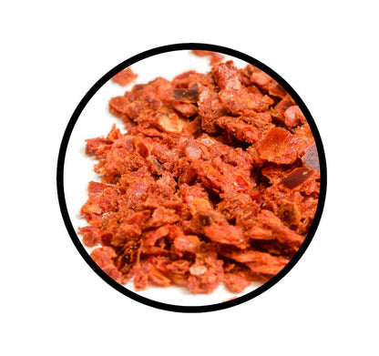 Piment d'Espelette - Detaillierte Nahaufnahme der Textur / Struktur