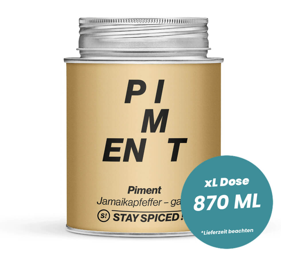 Piment ganz in der grossen XL-Dose (870ml) von STAY SPICED!