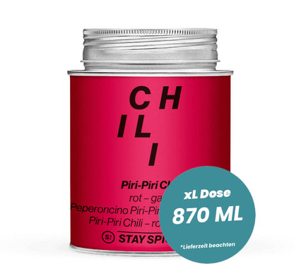 Lorbeerblätter ganzPiri-Piri Chili ganz rot in der Dose (870ml) von STAY SPICED!