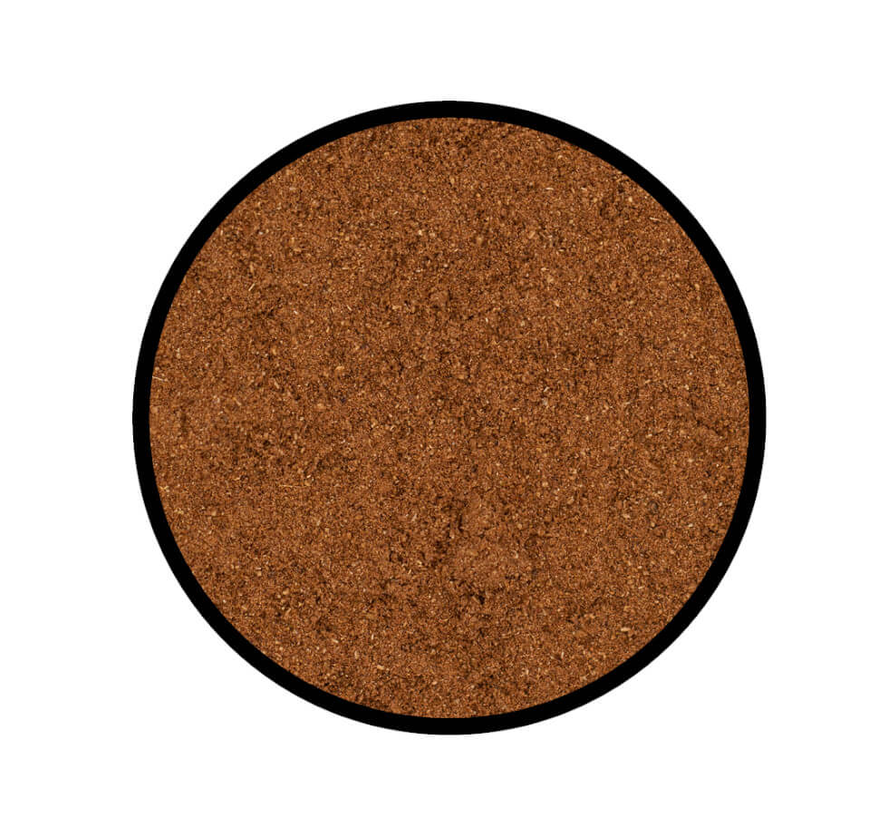 Pumpkin Pie Spice Gewürzmischung - Detaillierte Nahaufnahme der Textur / Struktur. Perfekt für amerikanischen Kürbiskuchen