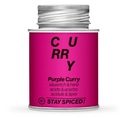 Purple Curry - Geschlossene Lila Gewürzdose von STAY SPICED!