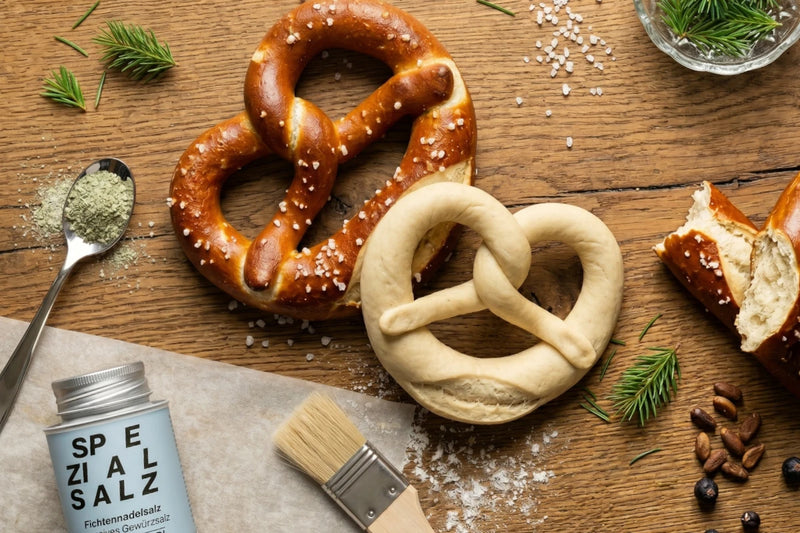 Rezept: Laugenbrezel mit Fichtennadeln