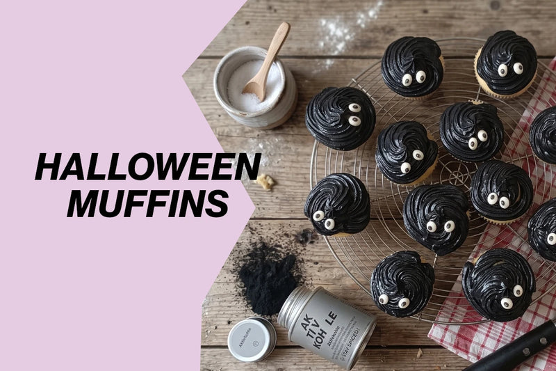 Rezept: Schwarze Halloween-Muffins