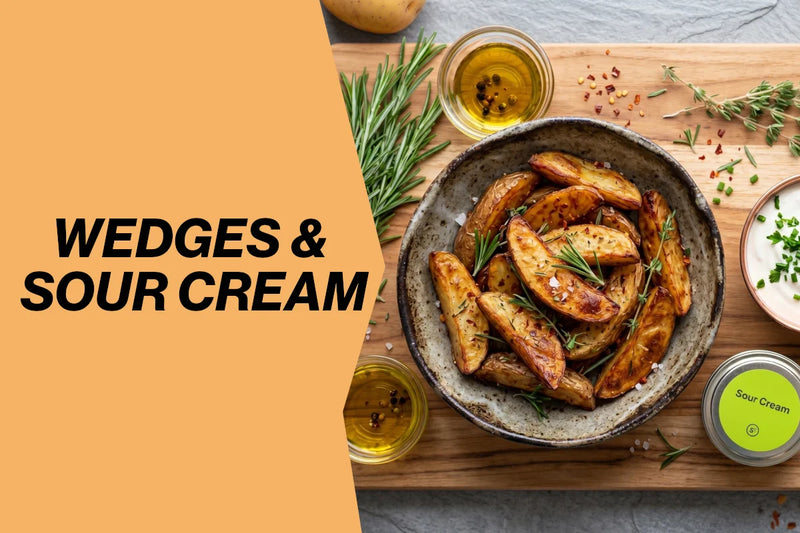 Rezept: Kartoffel-Wedges & Dip