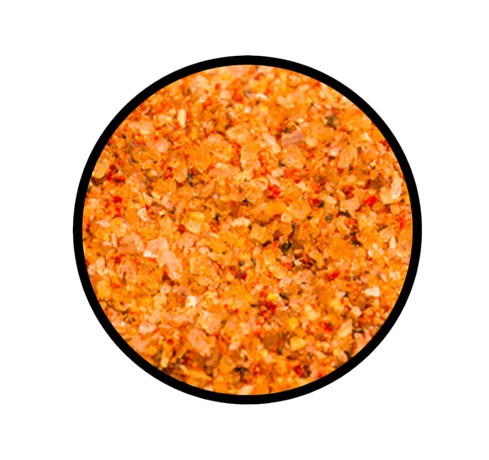 Rib Rub - Red Barbecue Rub - Detaillierte Nahaufnahme der Textur / Struktur