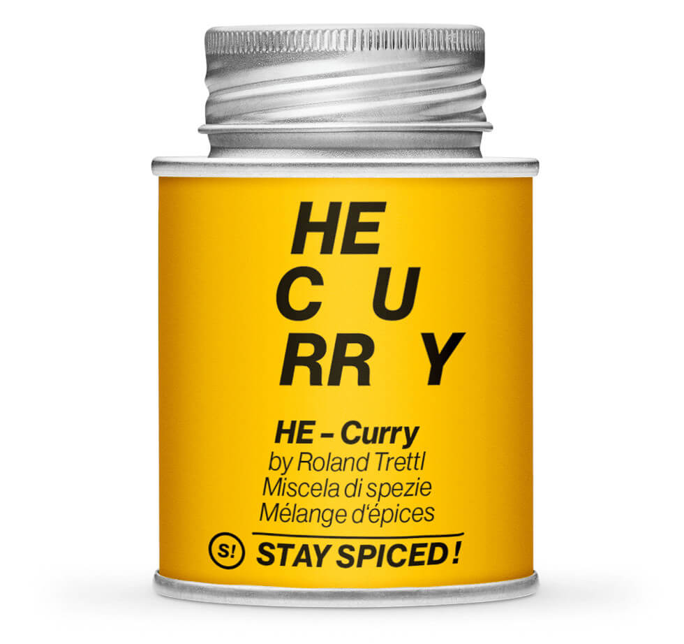 Roland Trettl Curry HE Edition - Geschlossene Gelb Gewürzdose von STAY SPICED