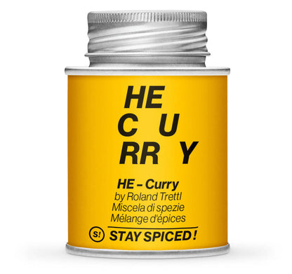 Roland Trettl Curry HE Edition - Geschlossene Gelb Gewürzdose von STAY SPICED