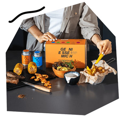 Stilvolle Roland Trettl Grill Geschenkbox mit erstklassigen Gewürzmischungen für die Outdoorküche