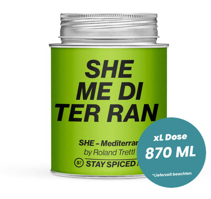 Roland Trettl Mediterran SHE in der grossen XL-Dose (870ml) von STAY SPICED!