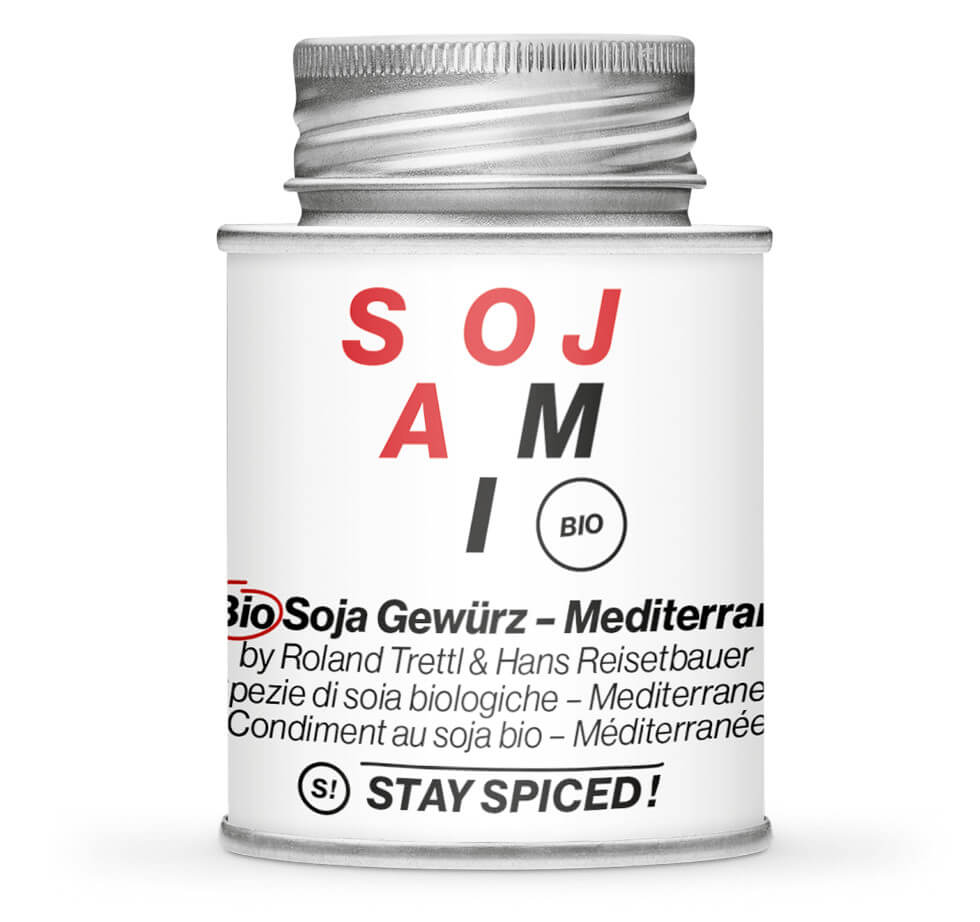 Roland Trettl Sojami Mediterran - Geschlossene weisse Gewürzdose von STAY SPICED!