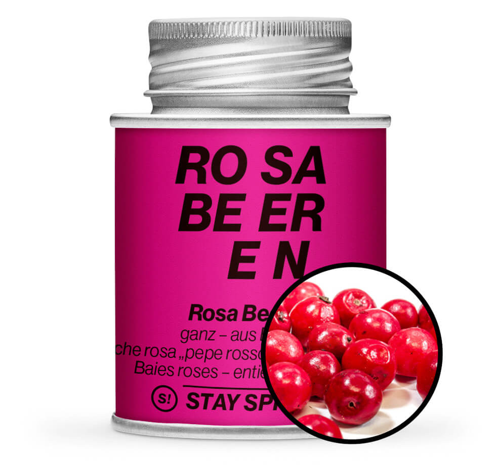 Rosa Beeren ganz - Pink Gewürzdose von STAY SPICED ! bei Chefkoch-Gewürze