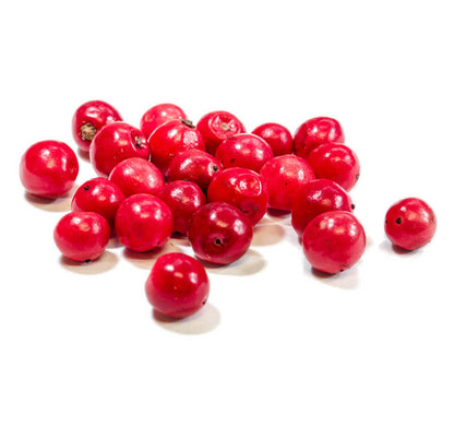 Rosa Beeren ganz als loses Gewürz - ideal für feine Schokoladendesserts