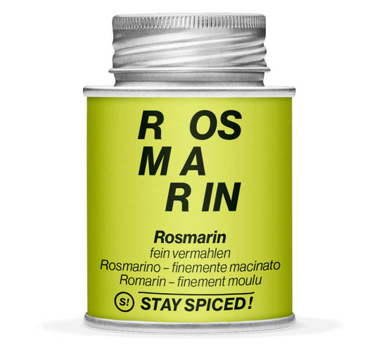 Rosmarin fein gemahlen - Geschlossene Hellgrün Gewürzdose von STAY SPICED!