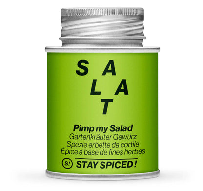 Salat Gartenkräuter Mix fein - Geschlossene hellgrüne Gewürzdose von STAY SPICED!