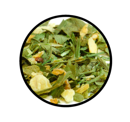 Salat Gartenkräuter Mix salzfrei - Detaillierte Nahaufnahme der Textur