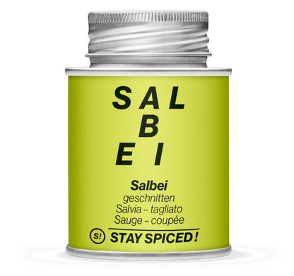 Salbei geschnitten - Geschlossene Hellgrün Gewürzdose von STAY SPICED