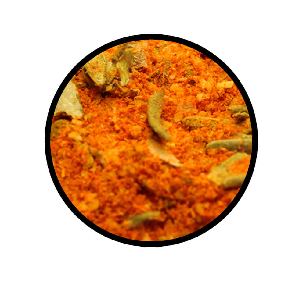 Scampi & Gambas, Grill & Pfannengewürz - Detaillierte Nahaufnahme der Textur
